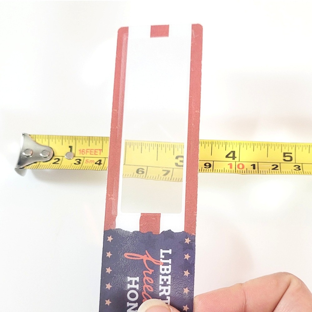 Vintage Y2K Patriotic Magnifying Bookmark- ribbon tassel - Liberty Freedom Honor - Picture 6 of 12